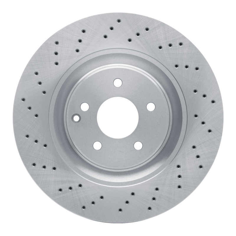 Mercedes-Benz CLK55 AMG Brake Rotor (1) - Front - R1 Concepts - Drilled - `03-`07 Mercedes-Benz CLK55 AMG Brake Rotor (1) - Front - R1 Concepts - Drilled - `03-`07